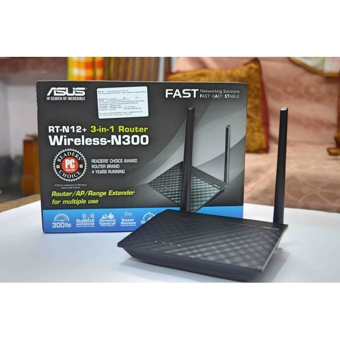 Asus RT-N12+ , 3-in-1 N300 Router/AP/Range Extender