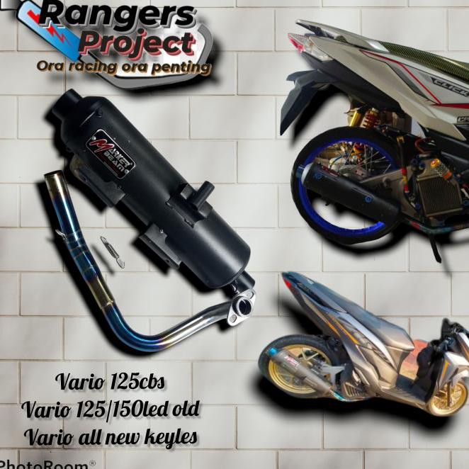 Promo Knalpot Racing Vario 125/150 Led Tsukigi - Vario Led New Terbaik