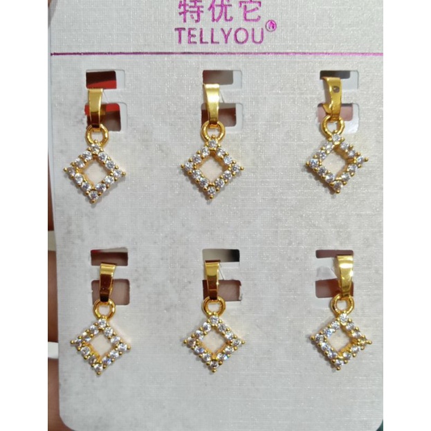 AL-661.Liontin xuping wanita berlapis emas dengan mata zircon.