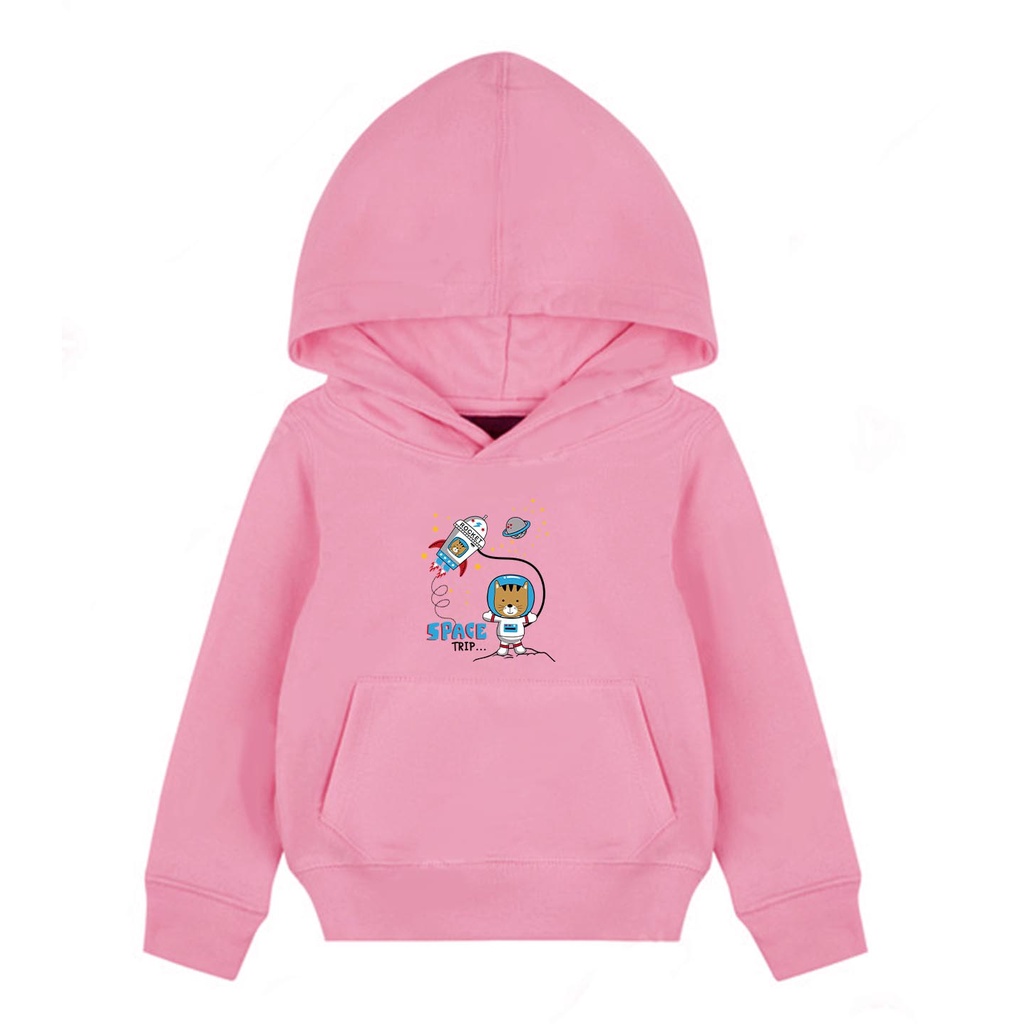 Hoodie Anak Planet In Space Sweater Pakaian Fleece Anak M - XL