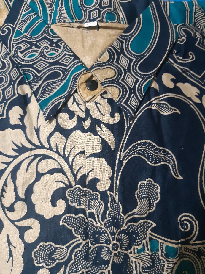 Bswart Batik Hrb026 Kenongo Hem Pendek Padi Pekalongan M L Xl Batik Pria Murah Modern Grosir