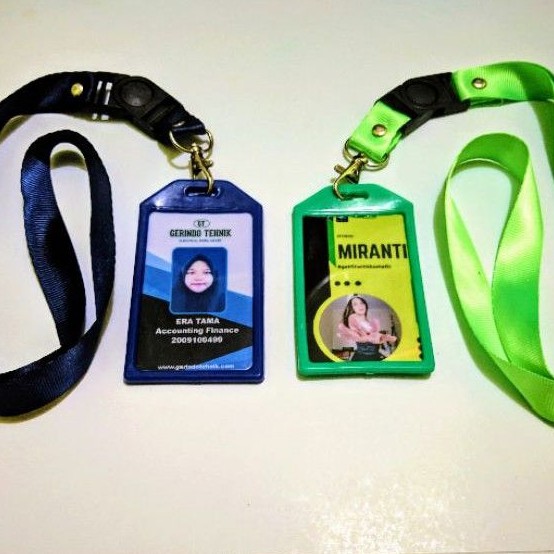 

Cetak ID Card+Casing Karet Transparan / Warna+Tali Lanyard