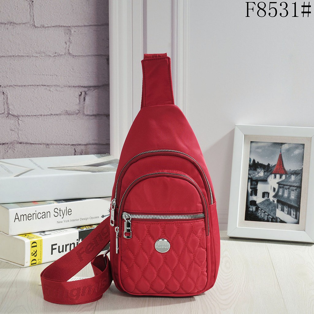 Tas Wanita Pria Import Jinjing dan Selempang FENGMISHI FMS8531 8531 FMSF8531 F8531 Bordir Parasut