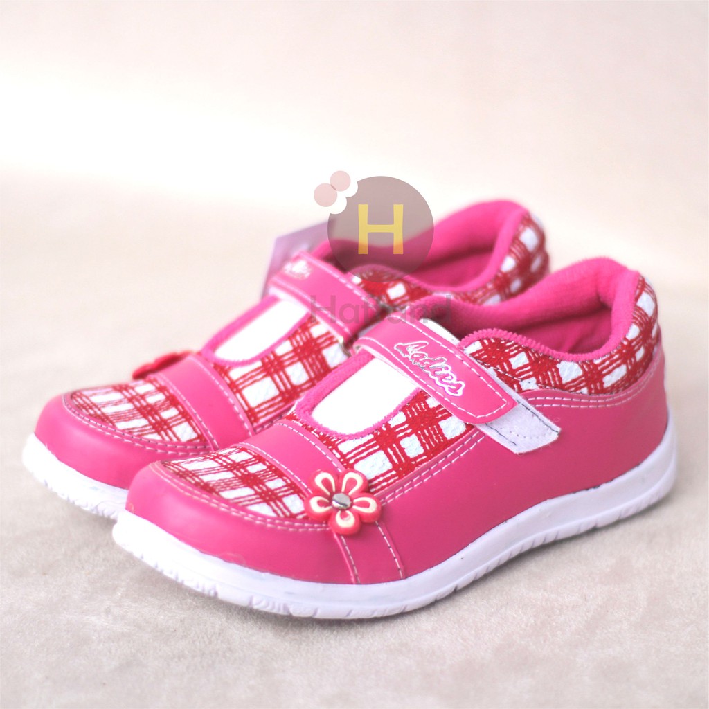 Sepatu anak tk dan bayi ladies /spotty bunga anak bayi balita perempuan cantik pink kartun anak bagus