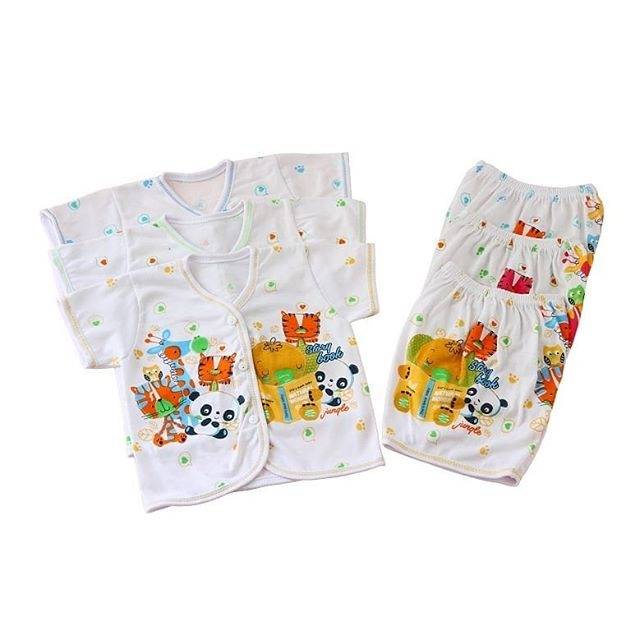 Setelan Lengan Pendek Bayi/Set Baju dan Celana Pendek Bayi