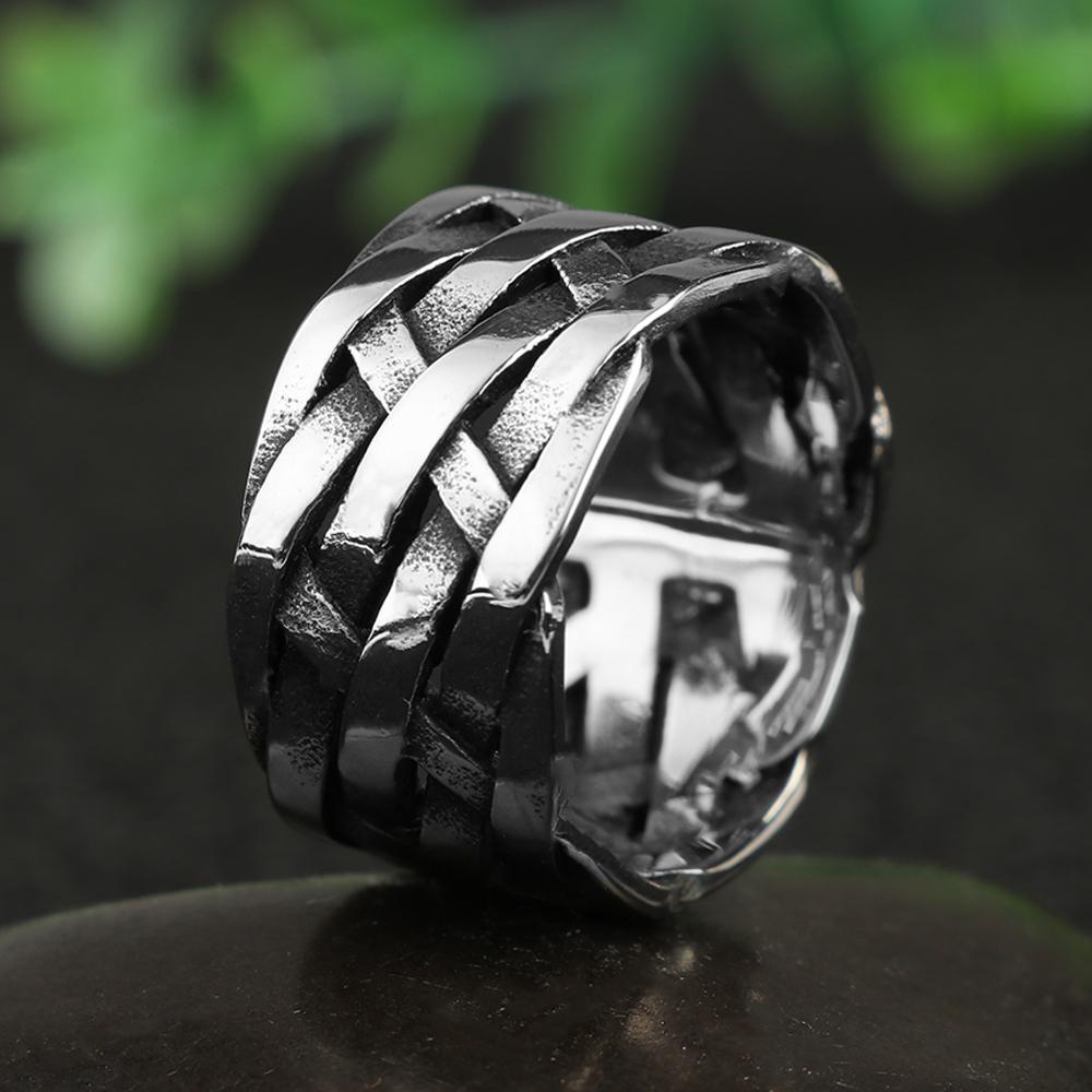 Cincin Simbol LILY Viking Aksesoris Fashion Vintage Totem Biker Rock Gothic Menenun