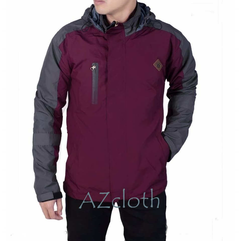 Jaket Pria Outdoor Gunung Parasut Windbreaker Waterproof