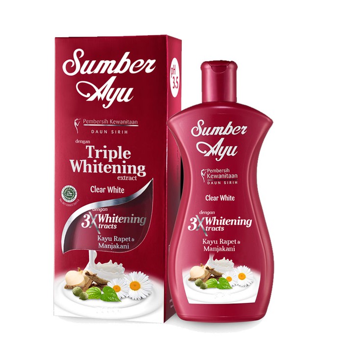 Sumber Ayu Clear White Triple Whitening Extract Sabun Pembersih Kewanitaan