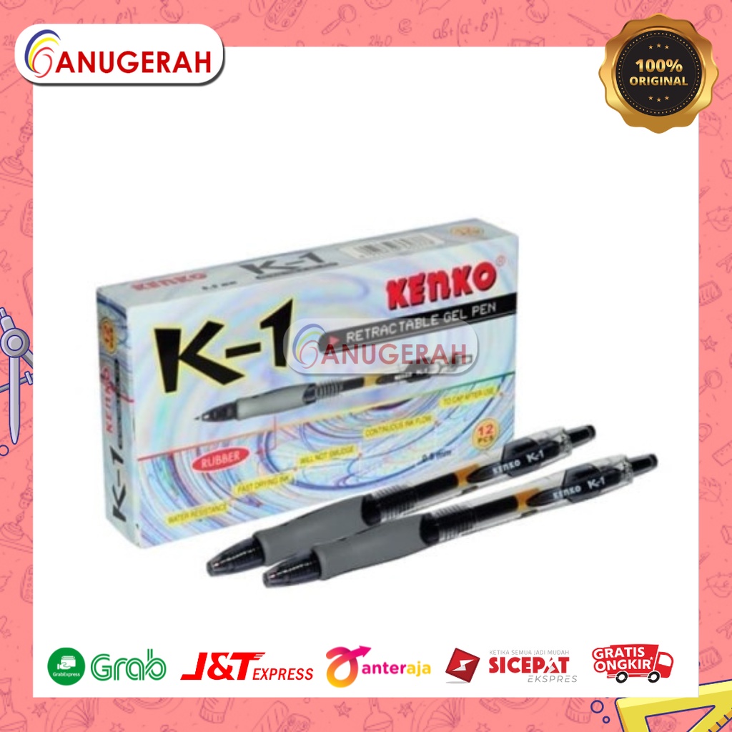 

KENKO K1 BOLPOIN GEL CETEKAN (PCS)
