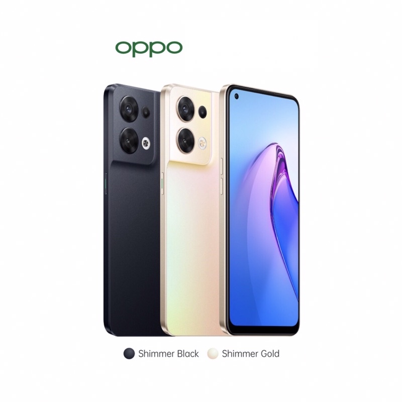 Oppo Reno8 5G | Reno 8 5G [8GB+256GB] Dimensity 1300 | 50MP Triple Camera | 6.4&quot; AMOLED | NFC | 4500mAh Garansi Resmi Oppo 1 Tahun