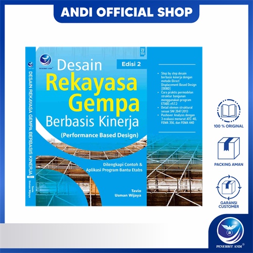 Penerbit Andi - Buku Desain Rekayasa Gempa Berbasis Kinerja (Performance Based Design)  Edisi 2, Dil