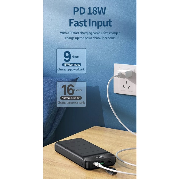 REMAX RPP-183 - 30000mAh Powerbank 22.5W MAX - Support PD Fast Charge