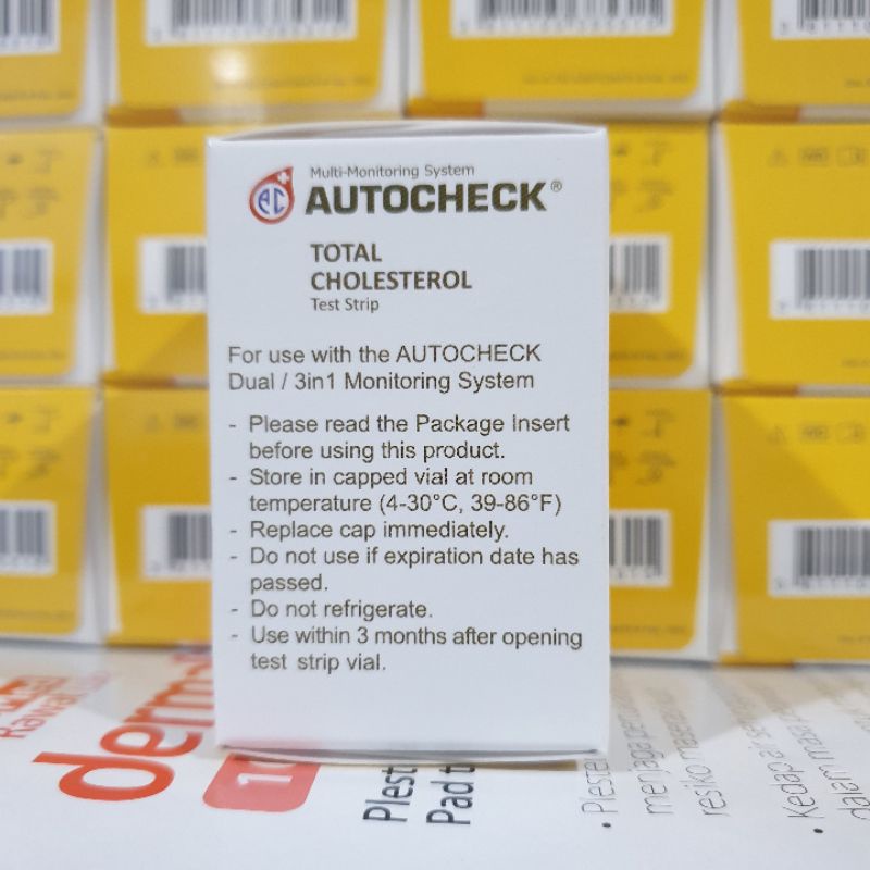 Strip Kolesterol Autocheck Cholesterol Strip Kolesterol Stik Kolestrol