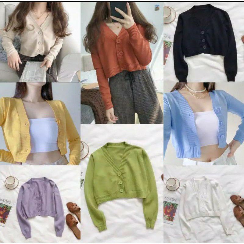 Cardigan Rajut MILEA l Sweater Rajut Wanita l Cardigan Rajut