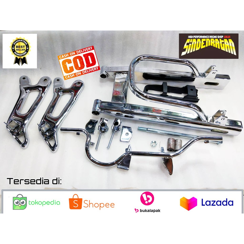 PAKET ARM OVAL+POSTEP NEW RX KING+POSTEP DEPAN RX KING FINISHING KROM SPEK KONTES