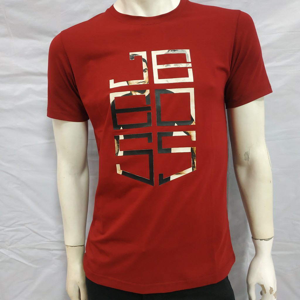 JB BOSS T-SHIRT PRIA LENGAN PENDEK/ 5001-361-71/ KAOS PRIA MAROON