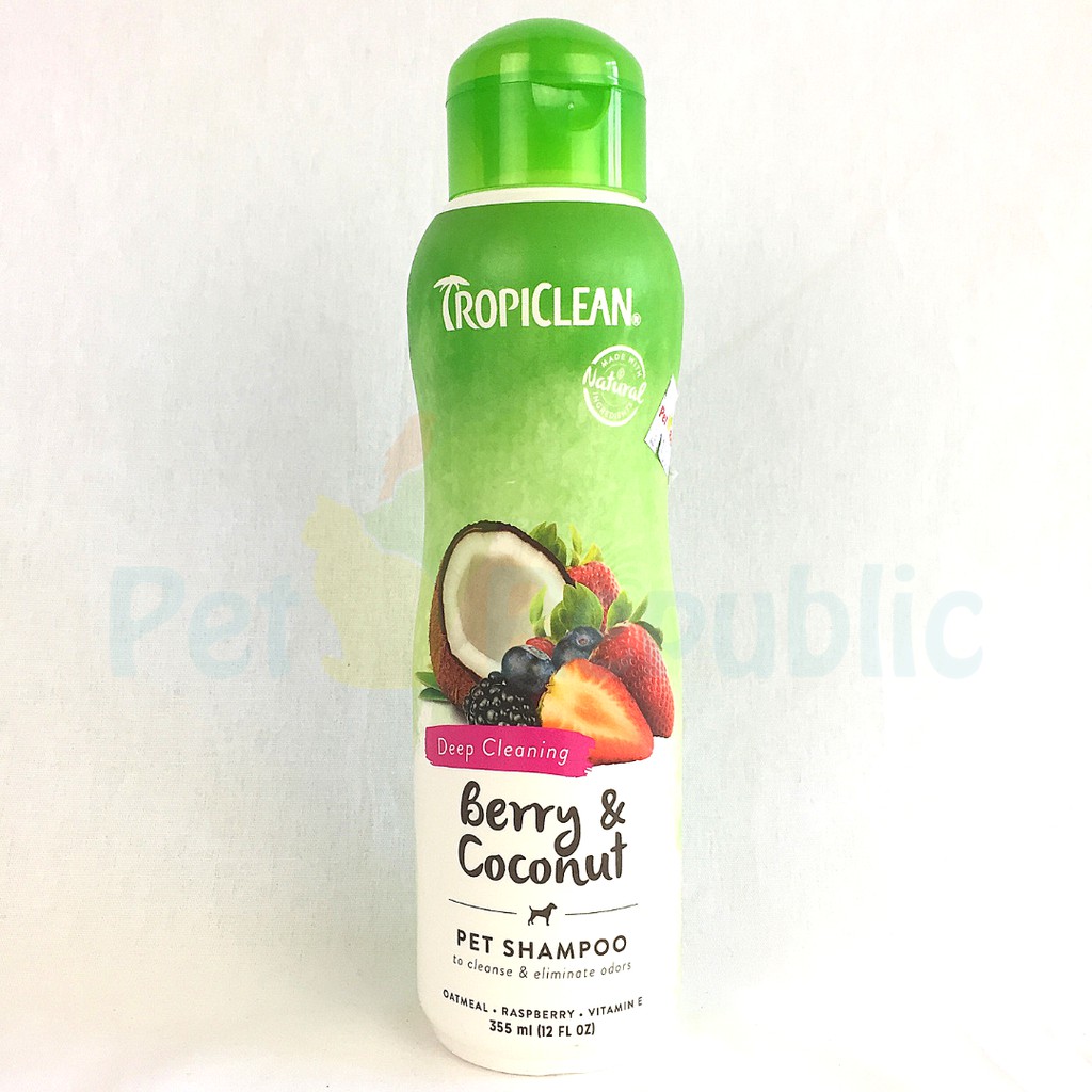 

TROPICLEAN Shampoo Anjing DEEP Cleansing Berry and Coconut Shampoo 355ml