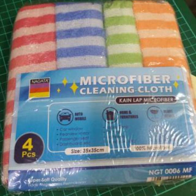 KAIN LAP HANDUK MICROFIBER NAGATA (1 SET 4 PCS)