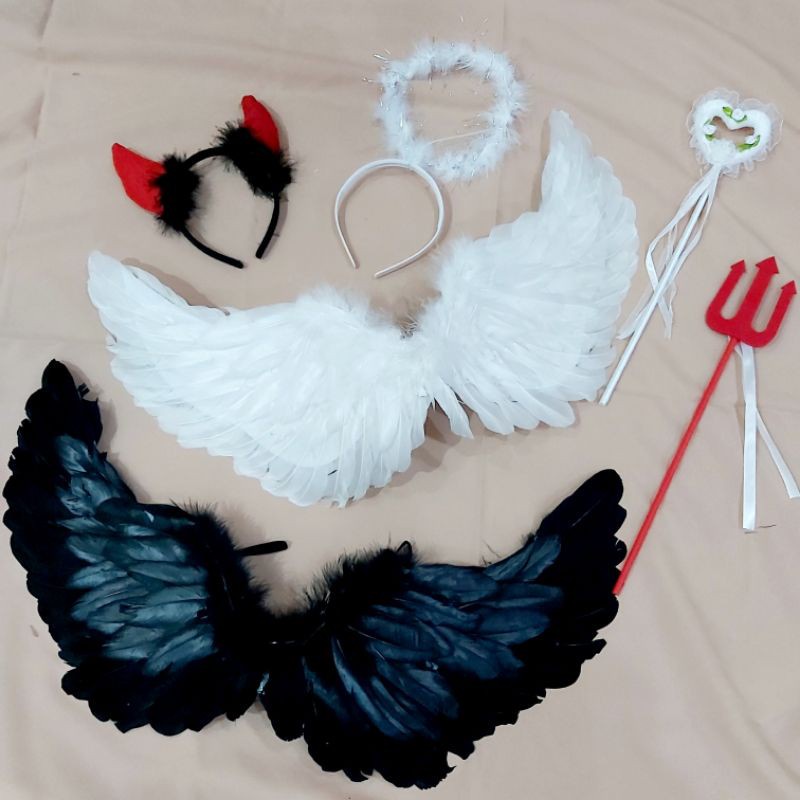 Bando dan Tongkat Angel Devil Malaikat Halloween