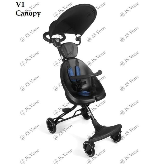 Magic Stroller Micro Trike / Kereta Dorong Sepeda Anak Cabin Size v1 - V1 Canopy Grey