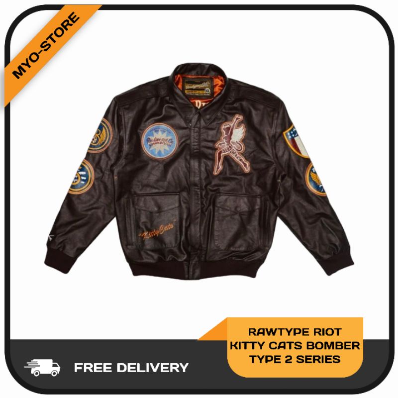 RAWTYPE RIOT KITTY CATS BOMBER TYPE 2 SERIES ORIGINAL‼️