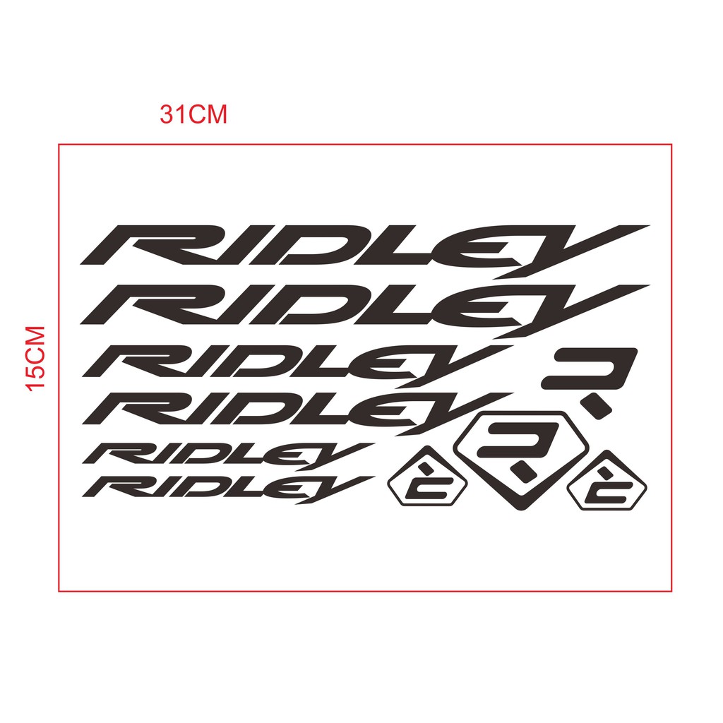 sticker cutting frame sepeda ridley