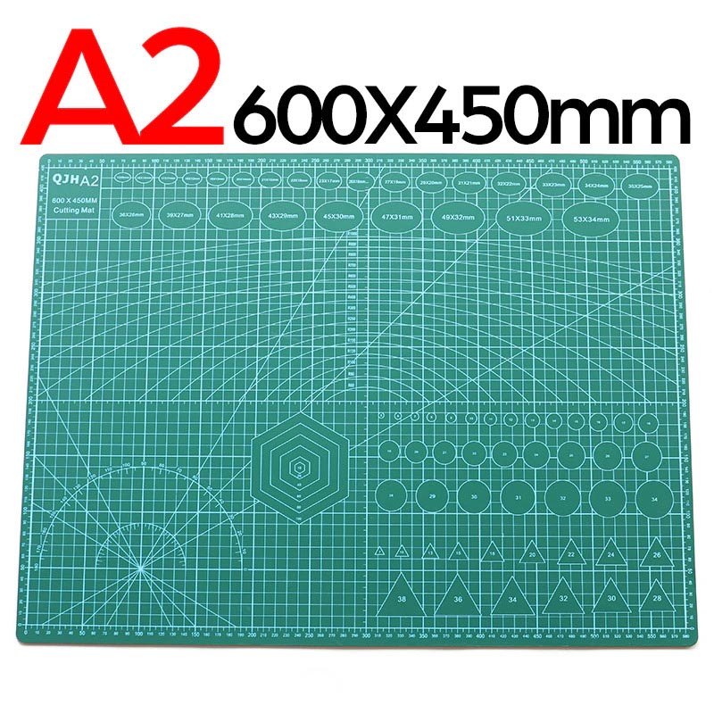 

Cutting Mat Pad A2 60 x 45cm / Alas Potong Kertas Tatakan Pisau Cutter 2 Sisi Double Side
