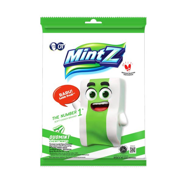 

MINTZ CHEWY DOUBLEMINT CANDY BAG 115 GR - PERMEN SURABAYA