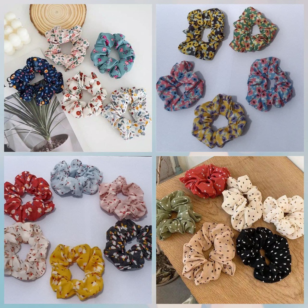 JAYA.Co IKAT RAMBUT SCRUNCHIE MOTIF KOREA