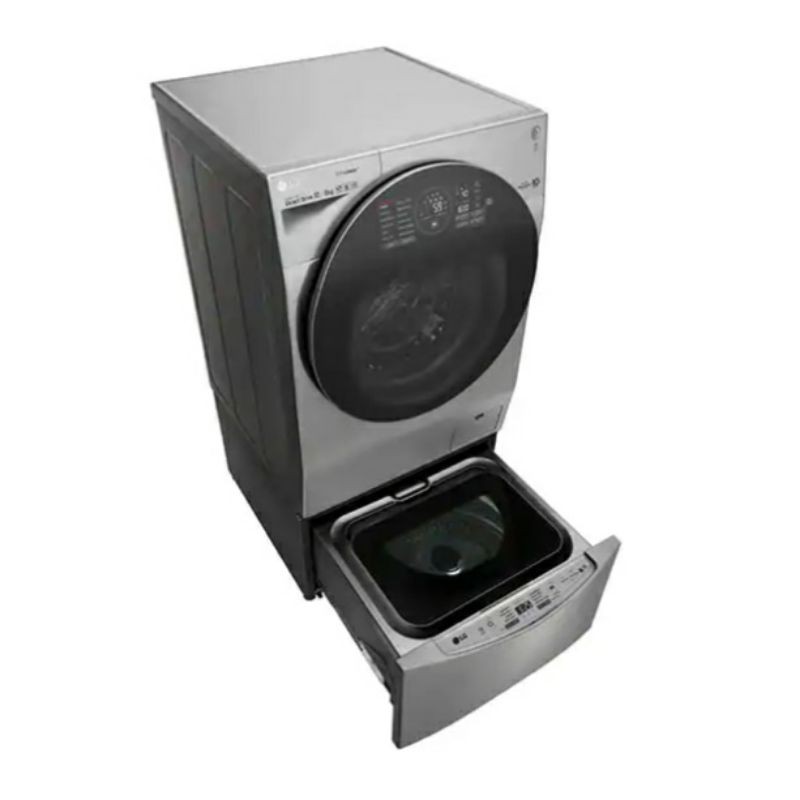 Mesin Cuci LG TwinWash FG1612H2V Wash 12kg Dry 8kg + TG2402NTWV 2kg Combo Cuci 2 Muatan Sekaligus