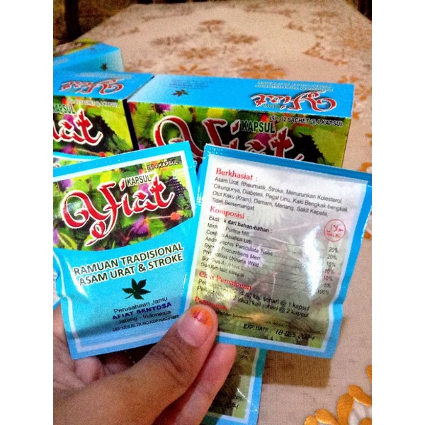 OBAT HERBAL ASAM URAT REMATIK encok stroke afiat sachet