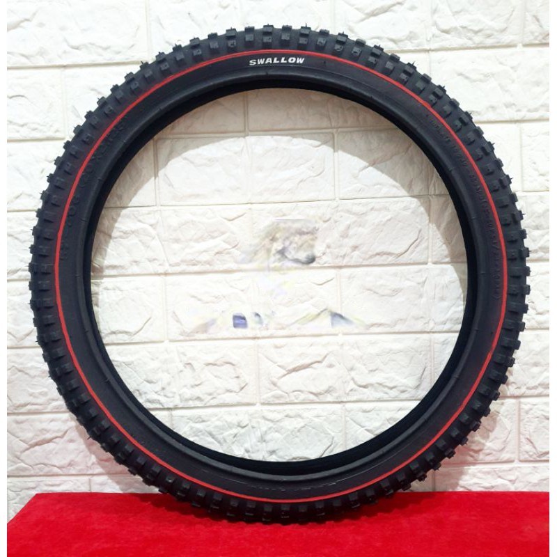 BAN LUAR SEPEDA 20X2.125 SWALLOW 20 X 2125 2.125 LIST MERAH 20X2125 BMX SUPER TRACK