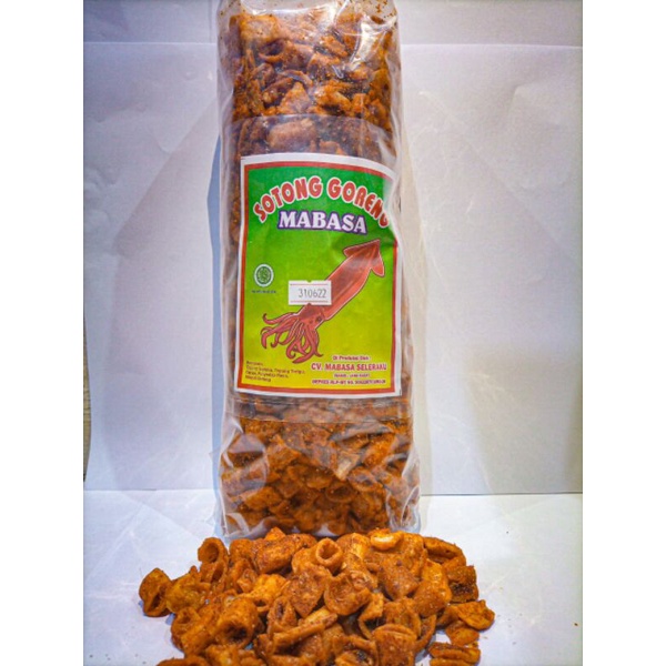 Sunnydayshop_ Sotong Goreng 1 Kg. Pedas Enak Khas Ciamis Jabar