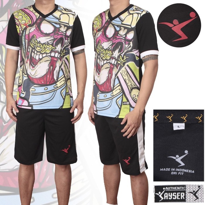 Dijual SAMURAI baju kaos stelan setelan jersey futsal sepak bola kayser termurah