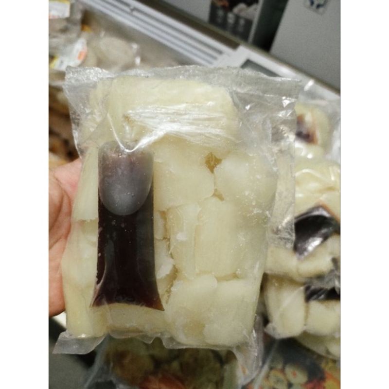 

singkong frozen+sambal gula merah