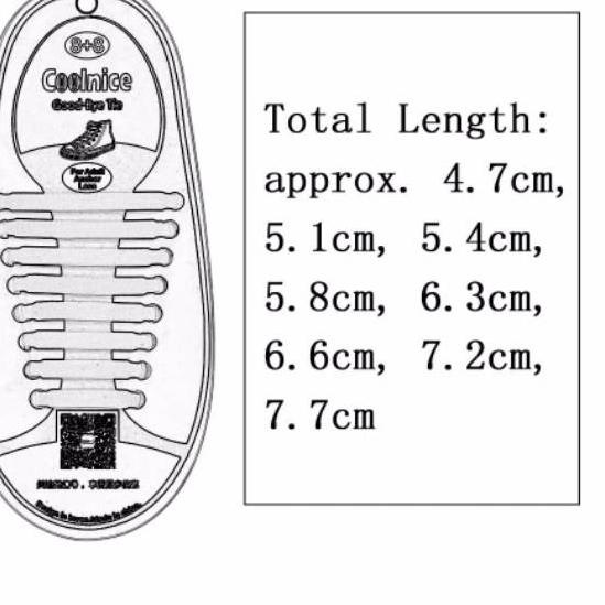 ✭ Premium Silicone Shoelaces / Tali Sepatu Silikon Karet ◌