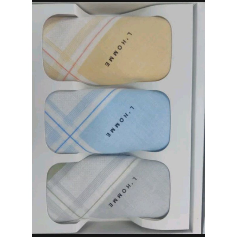 saputangan katun pria isi 6pcs