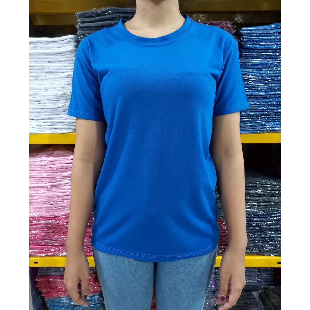 kaos polos wanita o-neck