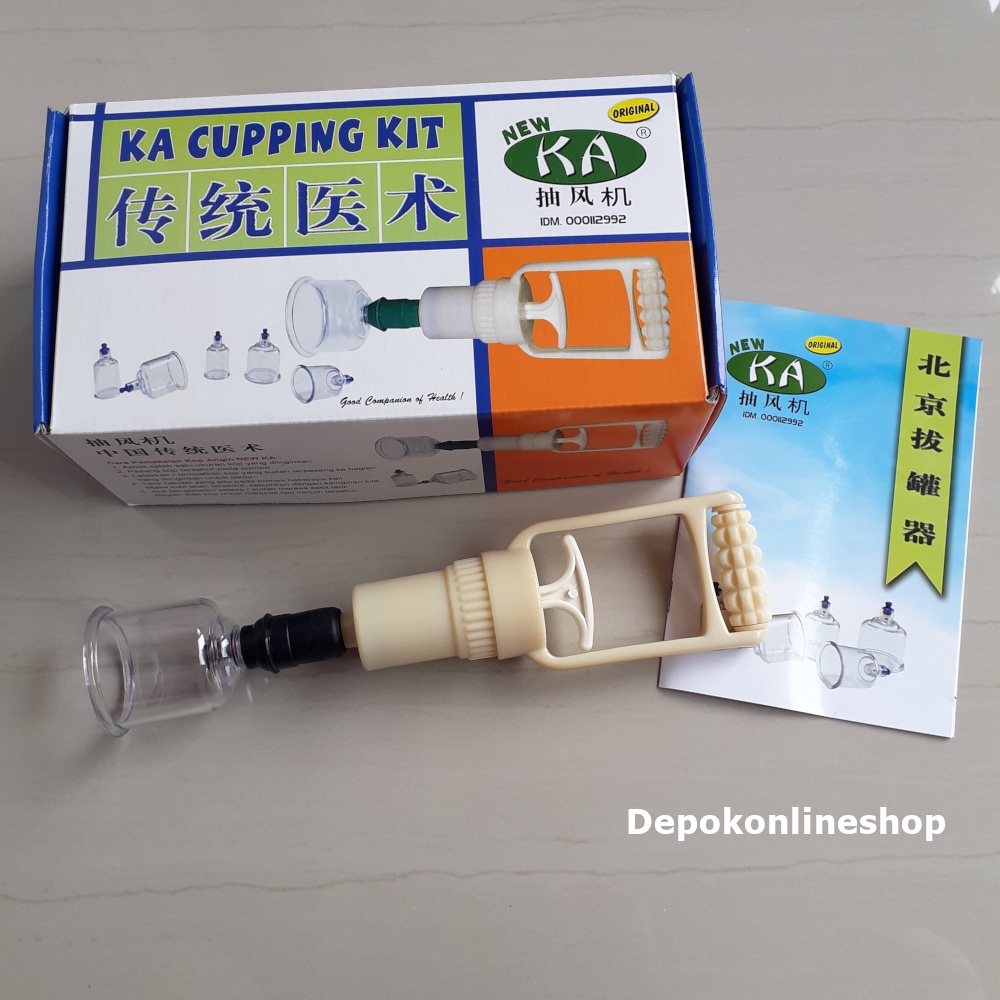 Set Alat Bekam Isi 6 Tabung Cop Kop Angin New KA Alat Terapi Kesehatan Tradisional