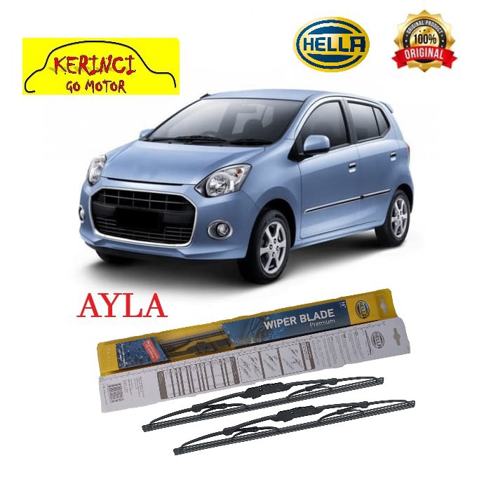 WIPER DAIHATSU AYLA HELLA PREMIUM 21&quot; &amp; 14&quot; - WIPER HELLA SEPASANG