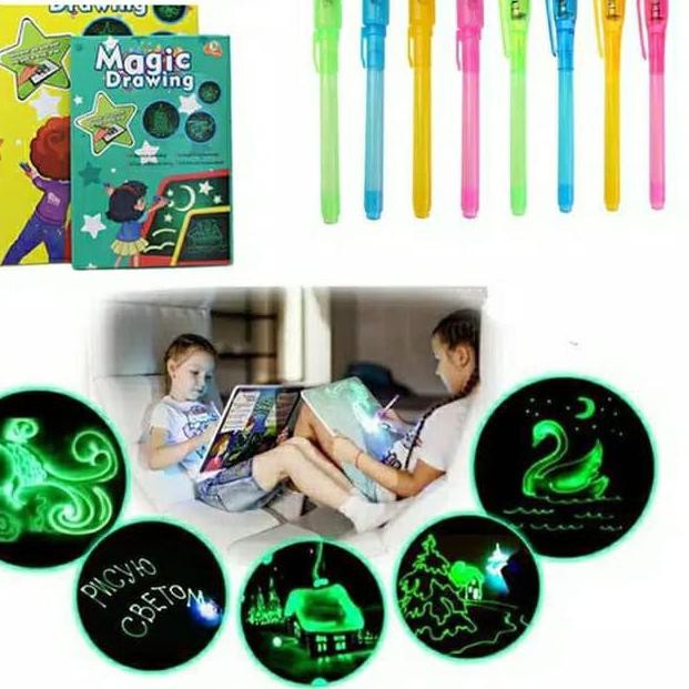 

DNL Light Drawing Magic Board For Kids - Papan Gambar Menulis Nyala Untuk Anak !