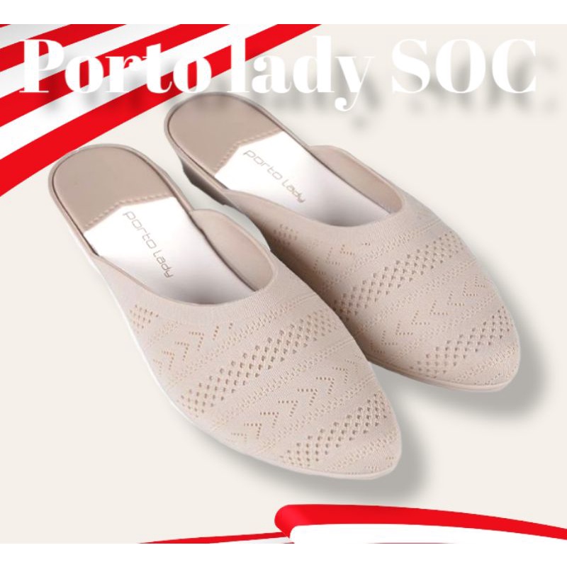 SANDAL WANITA PORTO LADY SOC WEDGES SELOP CEWEK CANTIK MURAH ORIGINAL PORTO LADY SEPATU SANDAL PERMPUAN SELOP PORTO LADY KEKINIAN