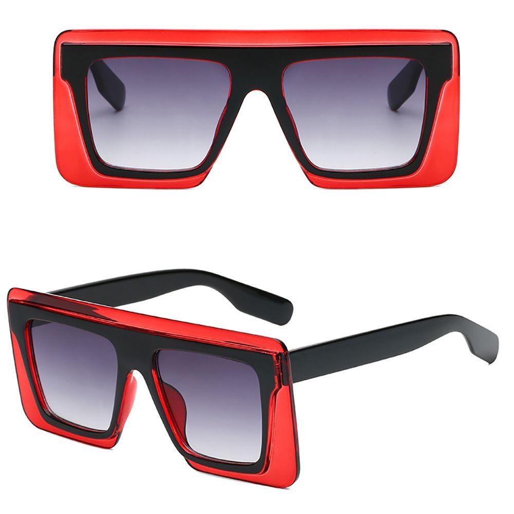 Mxbeauty Kacamata Kotak Perlindungan UV Frame Besar Protection Glasses Warna Kontras Pria Wanita Kacamata Anti Radiasi Untuk Wanita Sale Kaca Anti Radiasi Wanita Kacamata