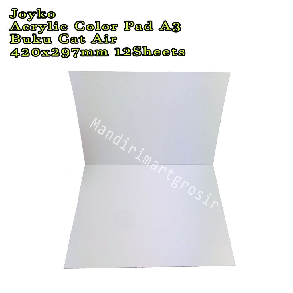 Acrylic Color Pad A3 *Joyko * Buku Cat Air * 420x297mm 12Sheets