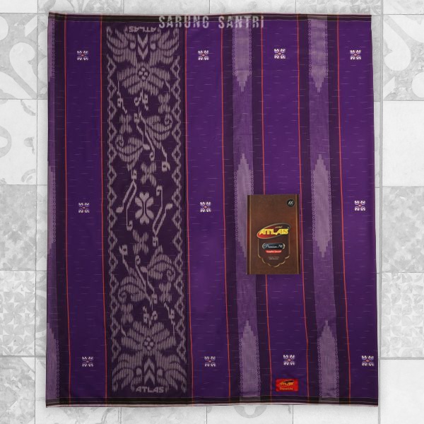 Sarung ATLAS Premium 790 Songket Special Gerimis Ungu