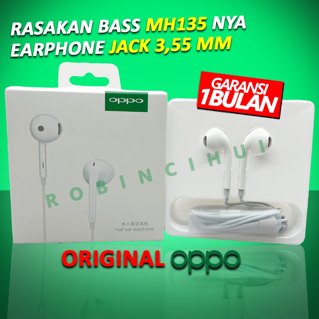 HEADSET OPPO MH135 JACK 3.55MM ORIGINAL - EARPHONE OPPO MH135 3.55MM - HANDSFREE AKG TYPE C OPPO MH135 3.55MM - HEADSET OPPO - HEADSET JACK 3,55MM OPPO - HEADSET MH135 - HEADSET JACK 3,55MM