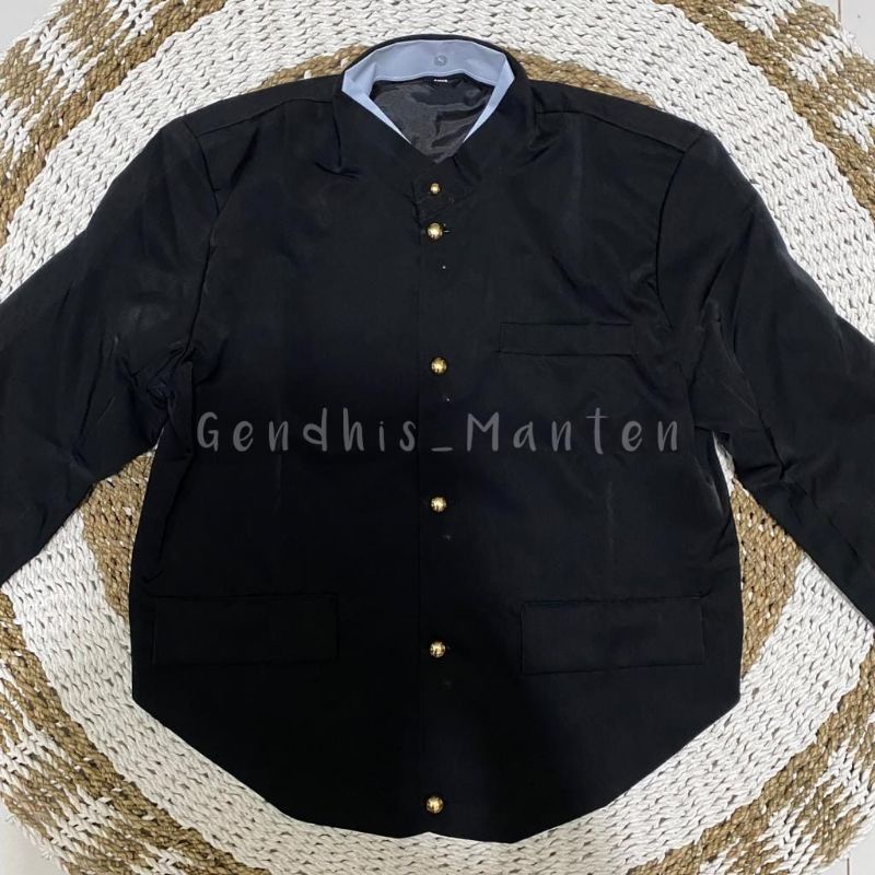 Beskap Jawa / Beskap Jogja - Hitam (Polos)