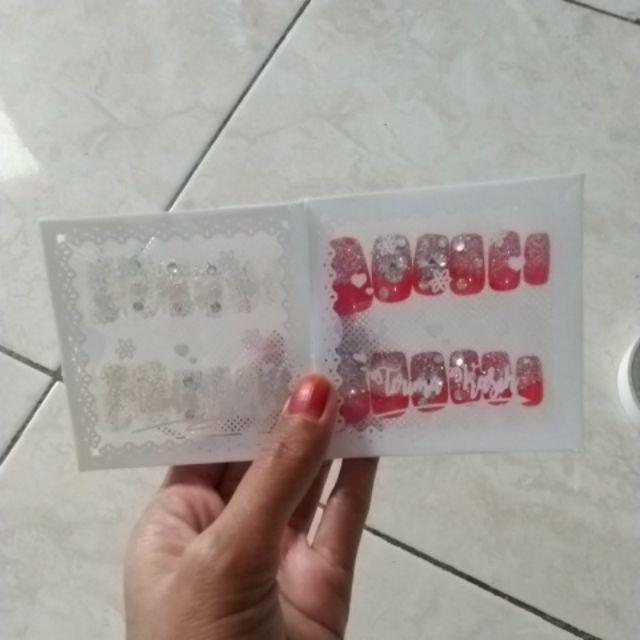 Kotak Mika Souvenir Motif 7x7x1.5 Cm