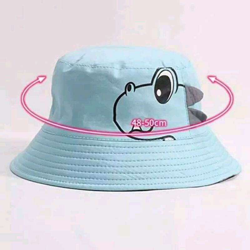 Topi bucket dino/ topi bucket anak