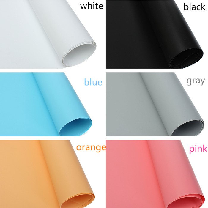 Background Foto /Backdrop Foto Studio Polos / Warna Putih Hitam 60x120 - Putih